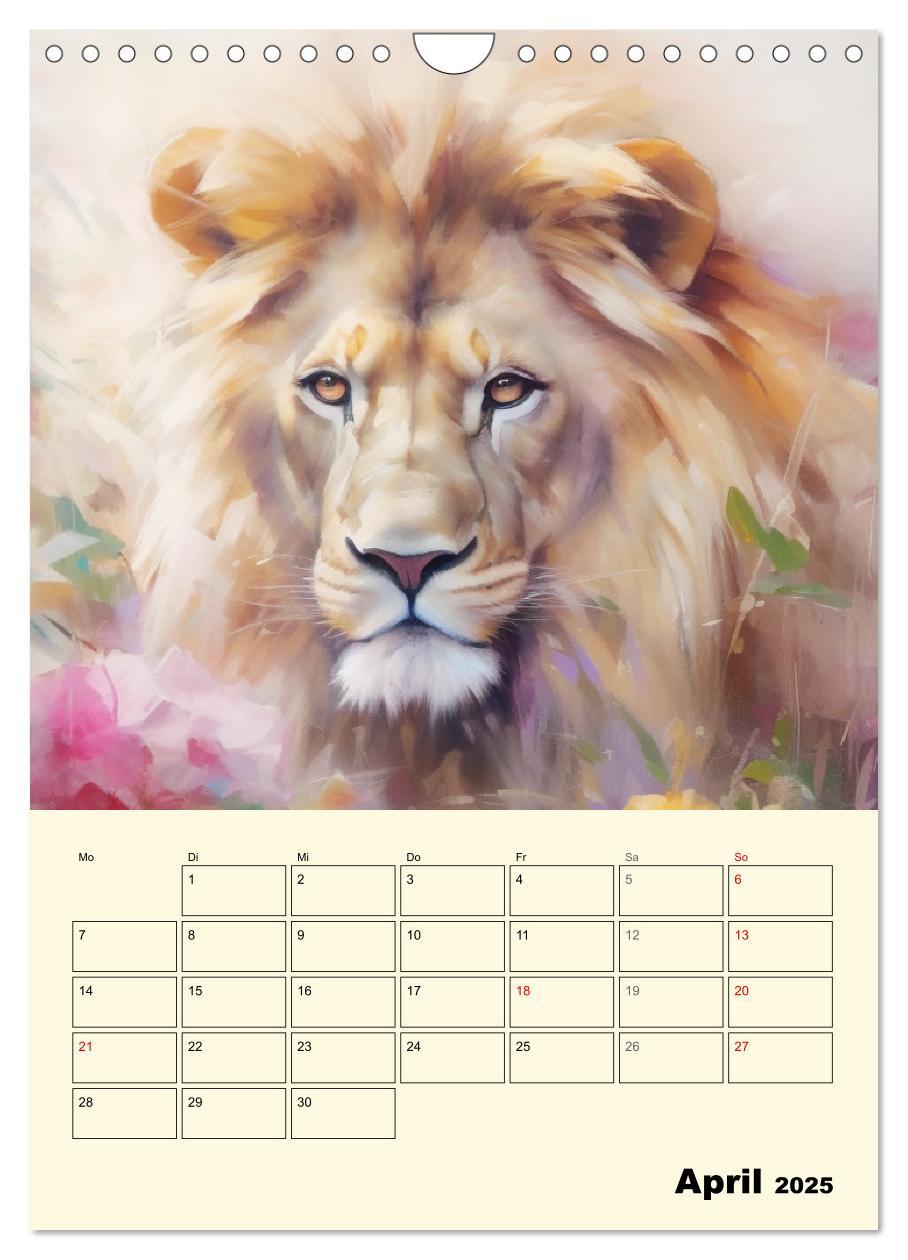 Bild: 9783435865208 | Raubkatzen. Zauberhafte Aquarelle (Wandkalender 2025 DIN A4 hoch),...