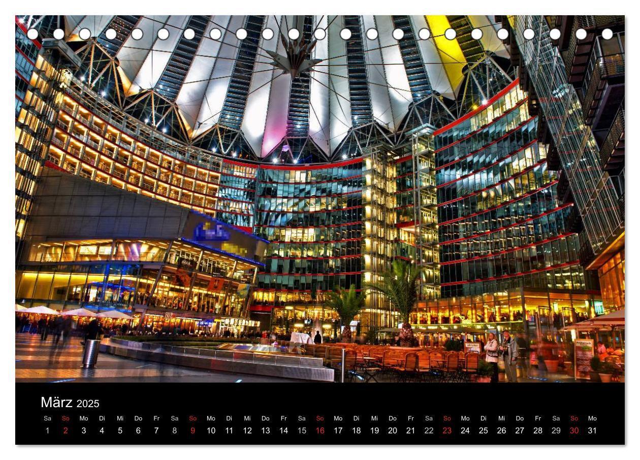 Bild: 9783435768516 | Berlin bei Nacht (Tischkalender 2025 DIN A5 quer), CALVENDO...