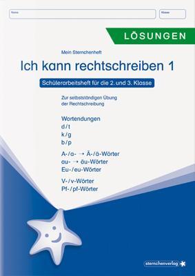 Cover: 9783946904359 | Ich kann rechtschreiben 1 - Lösungen - Schülerarbeitsheft für die...