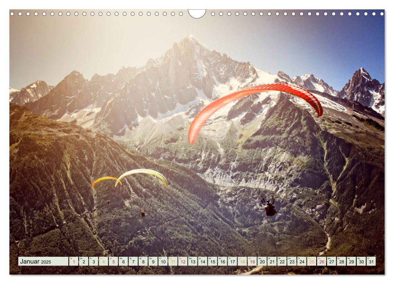 Bild: 9783435241163 | Paragliding - Mut zum Abenteuer (Wandkalender 2025 DIN A3 quer),...