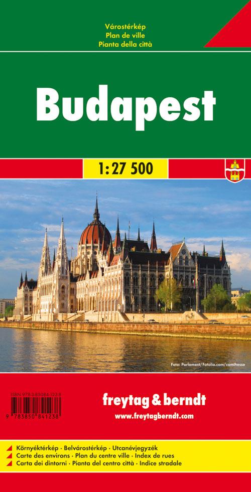 Rückseite: 9783850841238 | Budapest Stadtplan 1 : 27 500 | (Land-)Karte | Deutsch | 2018