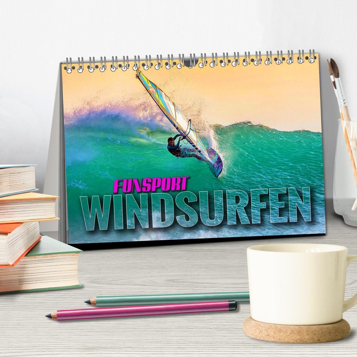 Bild: 9783383879128 | Funsport Windsurfen (Tischkalender 2025 DIN A5 quer), CALVENDO...