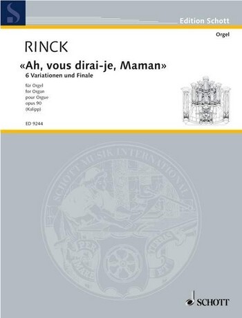 Cover: 9790001128353 | Ah Vous Dirai-Je Maman Opus 90 | Johann Christian Heinrich Rinck