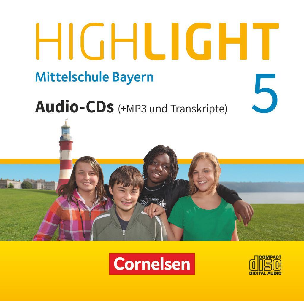 Cover: 9783060333837 | Highlight 5. Jahrgangsstufe - Mittelschule Bayern - Audio-CDs und...