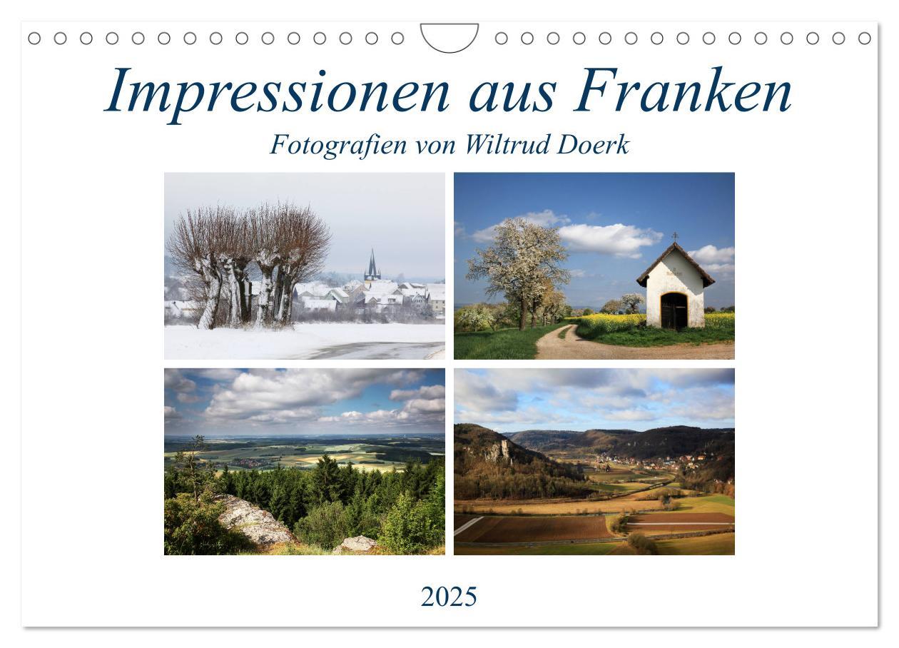 Cover: 9783435522712 | Impressionen aus Franken (Wandkalender 2025 DIN A4 quer), CALVENDO...