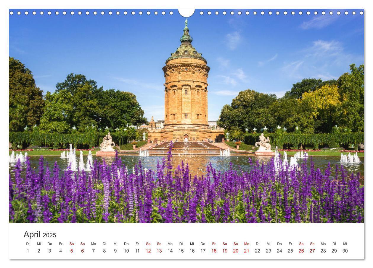 Bild: 9783457172094 | Der Mannheimer Wasserturm (Wandkalender 2025 DIN A3 quer), CALVENDO...