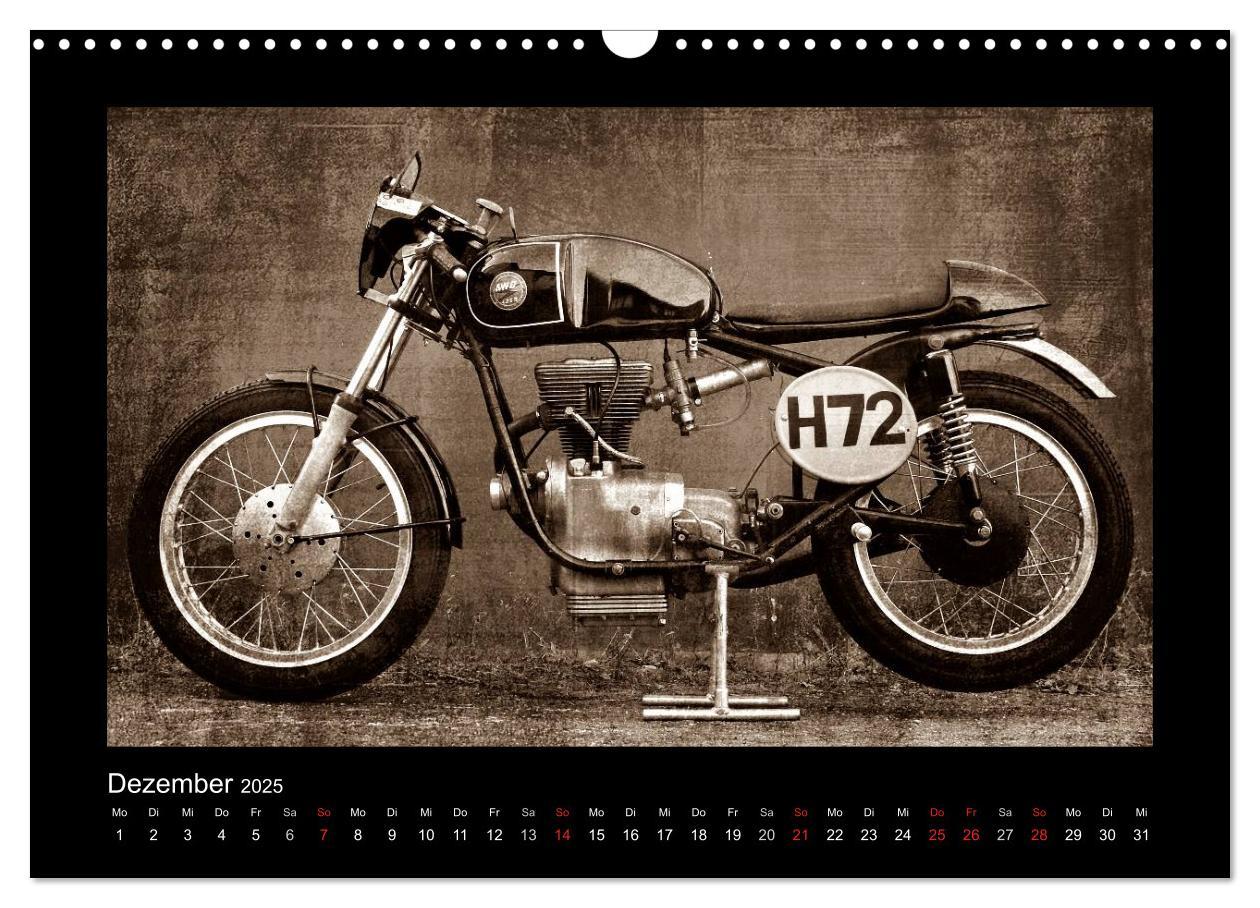 Bild: 9783435839100 | Motorrad Oldtimer (Wandkalender 2025 DIN A3 quer), CALVENDO...