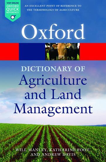 Cover: 9780199654406 | A Dictionary of Agriculture and Land Management | Andrew Davis (u. a.)