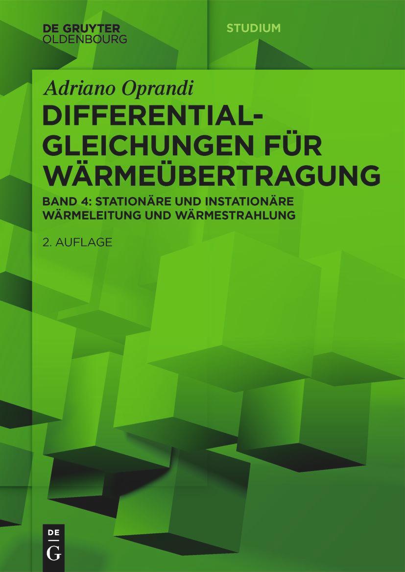 Cover: 9783111344928 | Differentialgleichungen für Wärmeübertragung | Adriano Oprandi | Buch