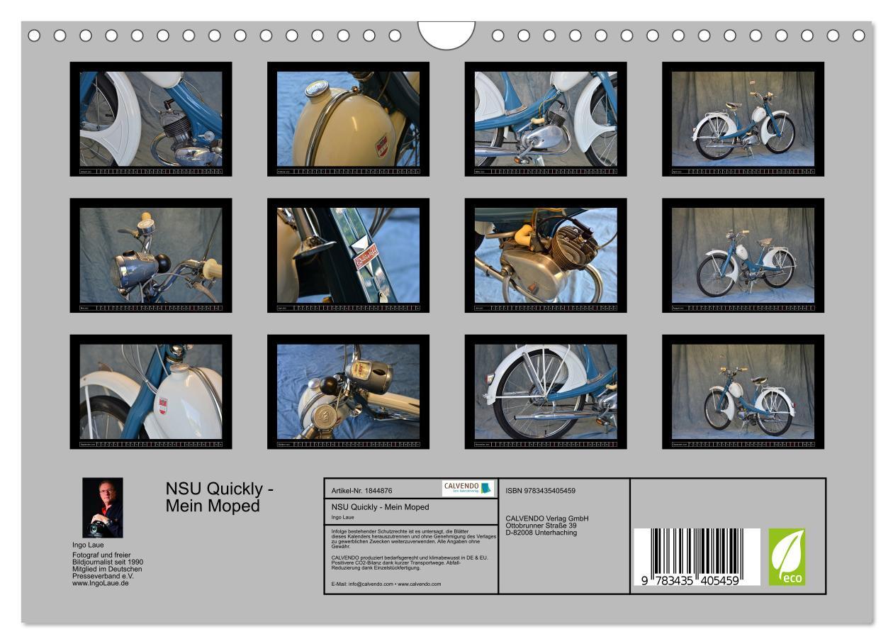 Bild: 9783435405459 | NSU Quickly - Mein Moped (Wandkalender 2025 DIN A4 quer), CALVENDO...