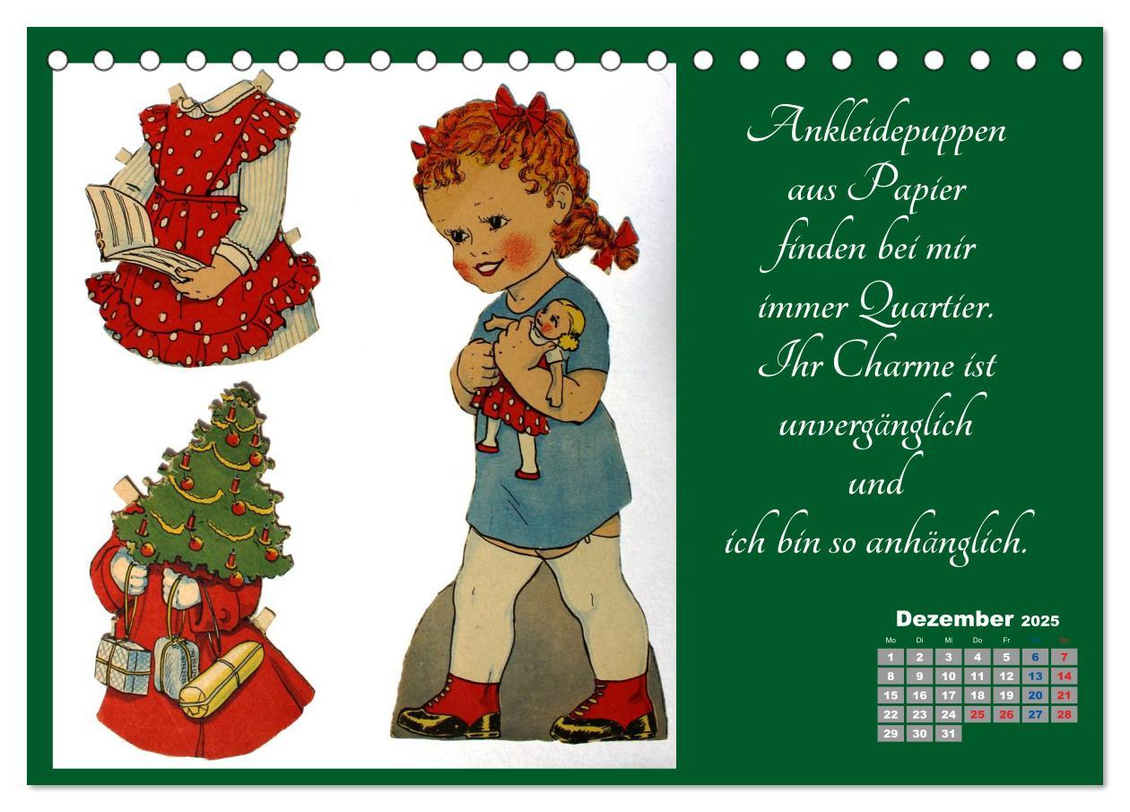 Bild: 9783435594573 | Papierpuppenpoesie (Tischkalender 2025 DIN A5 quer), CALVENDO...