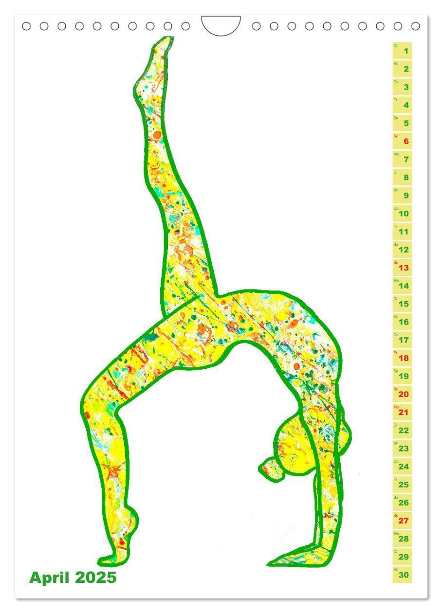 Bild: 9783435939794 | Prächtiges Yoga Pouring - Yoga verschmilzt mit Kunst (Wandkalender...