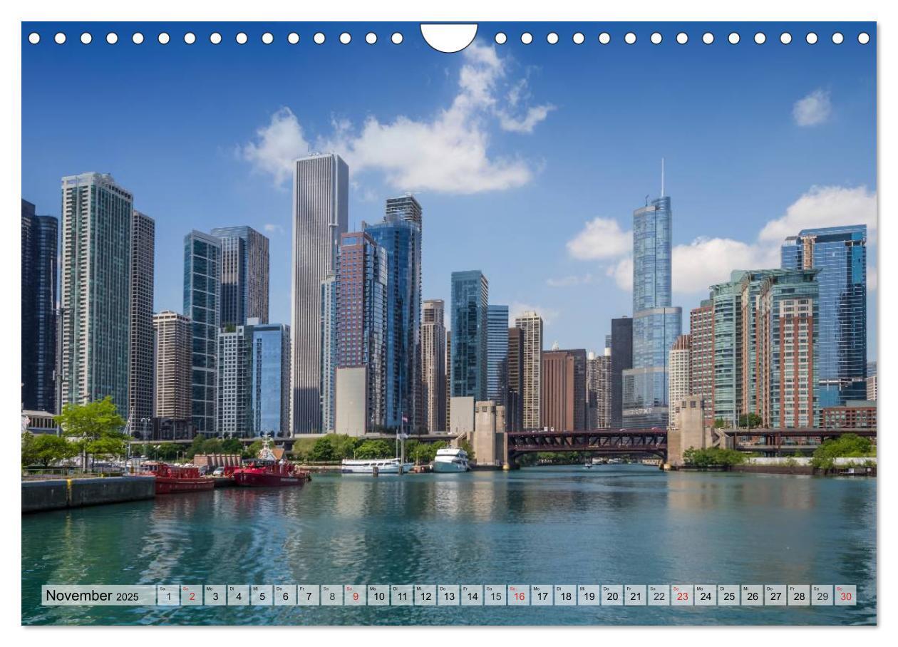 Bild: 9783435692750 | CHICAGO Stadtzentrum (Wandkalender 2025 DIN A4 quer), CALVENDO...