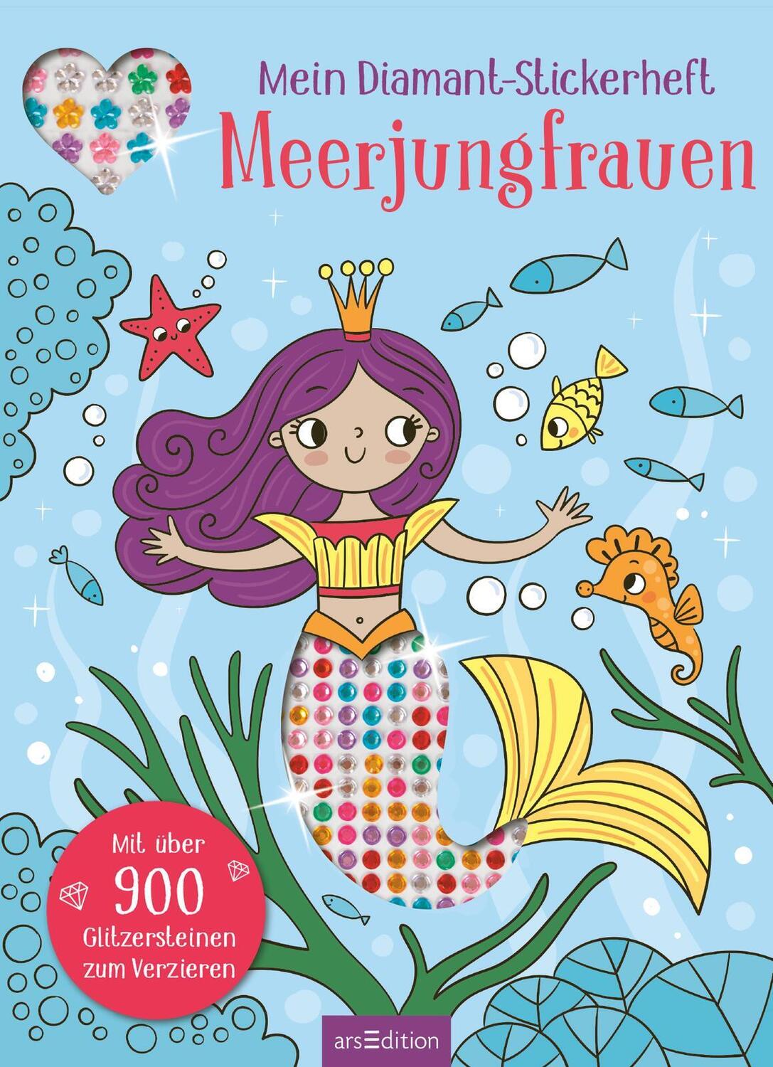 Bild: 9783845855509 | Mein Diamant-Stickerheft - Meerjungfrauen | Taschenbuch | 32 S. | 2023