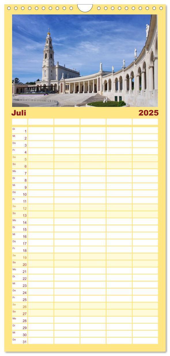 Bild: 9783457119150 | Familienplaner 2025 - Portugal mit 5 Spalten (Wandkalender, 21 x 45...