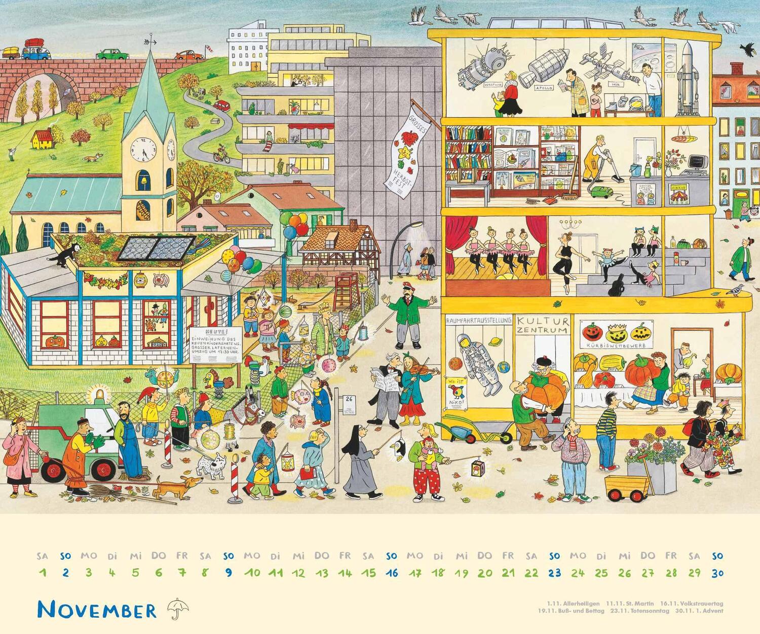 Bild: 4250809653143 | Wimmel-Kalender 2025 - DUMONT Kinderkalender - Wandkalender 60 x 50...