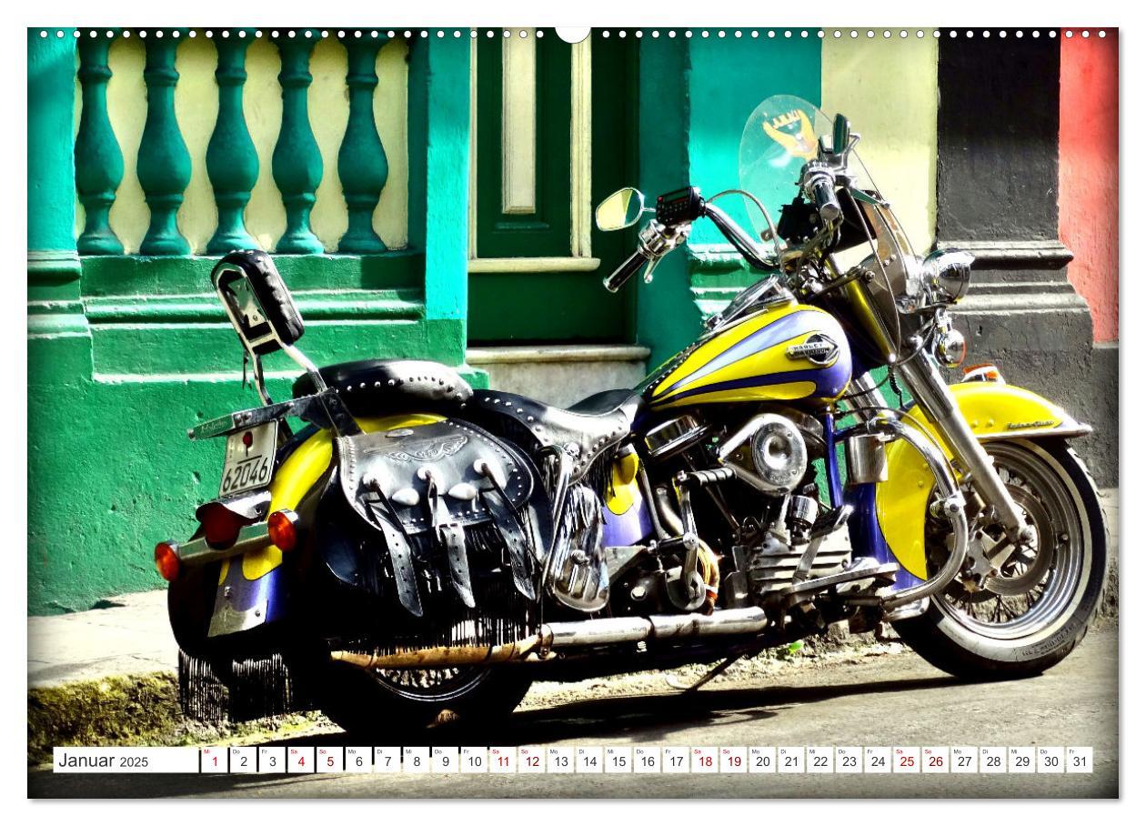 Bild: 9783383931307 | Harley-Davidson - Eine Kultmarke in Kuba (Wandkalender 2025 DIN A2...