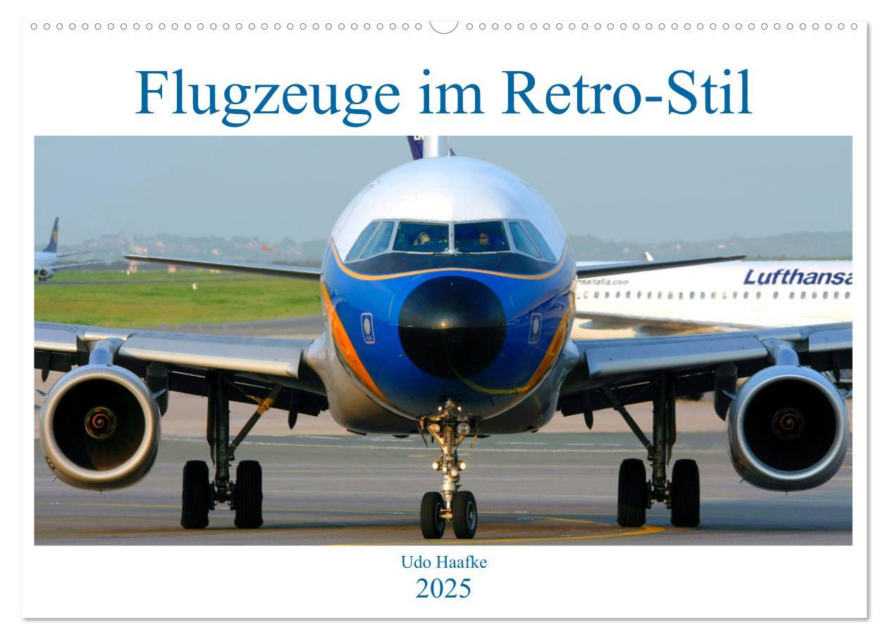 Cover: 9783435361809 | Flugzeuge im Retro-Stil (Wandkalender 2025 DIN A2 quer), CALVENDO...