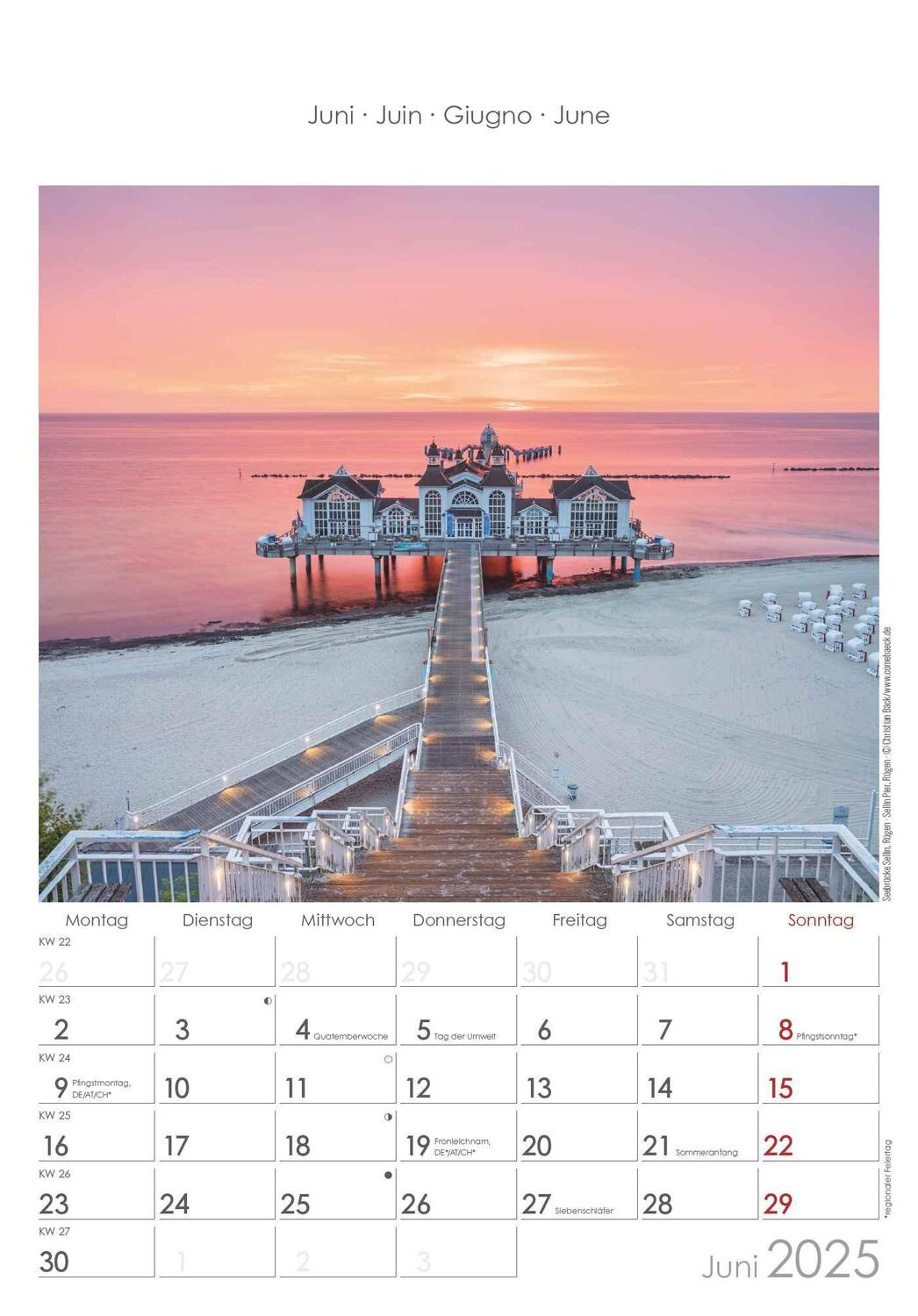 Bild: 4251732341169 | Mecklenburg-Vorpommern 2025 - Bild-Kalender 23,7x34 cm -...