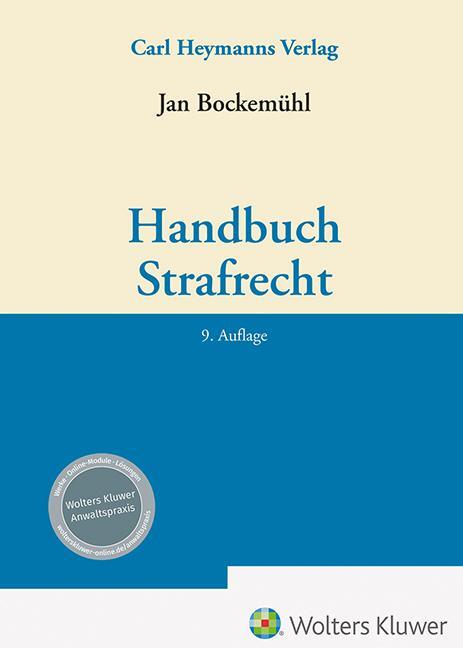 Cover: 9783452301390 | Handbuch Strafrecht | Jan Bockemühl | Buch | 2192 S. | Deutsch | 2024