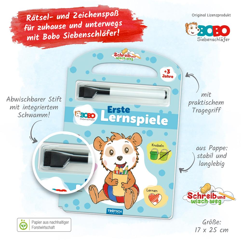 Bild: 9783965528284 | Trötsch Bobo Siebenschläfer Schreib und wisch weg Pappenbuch Erste...