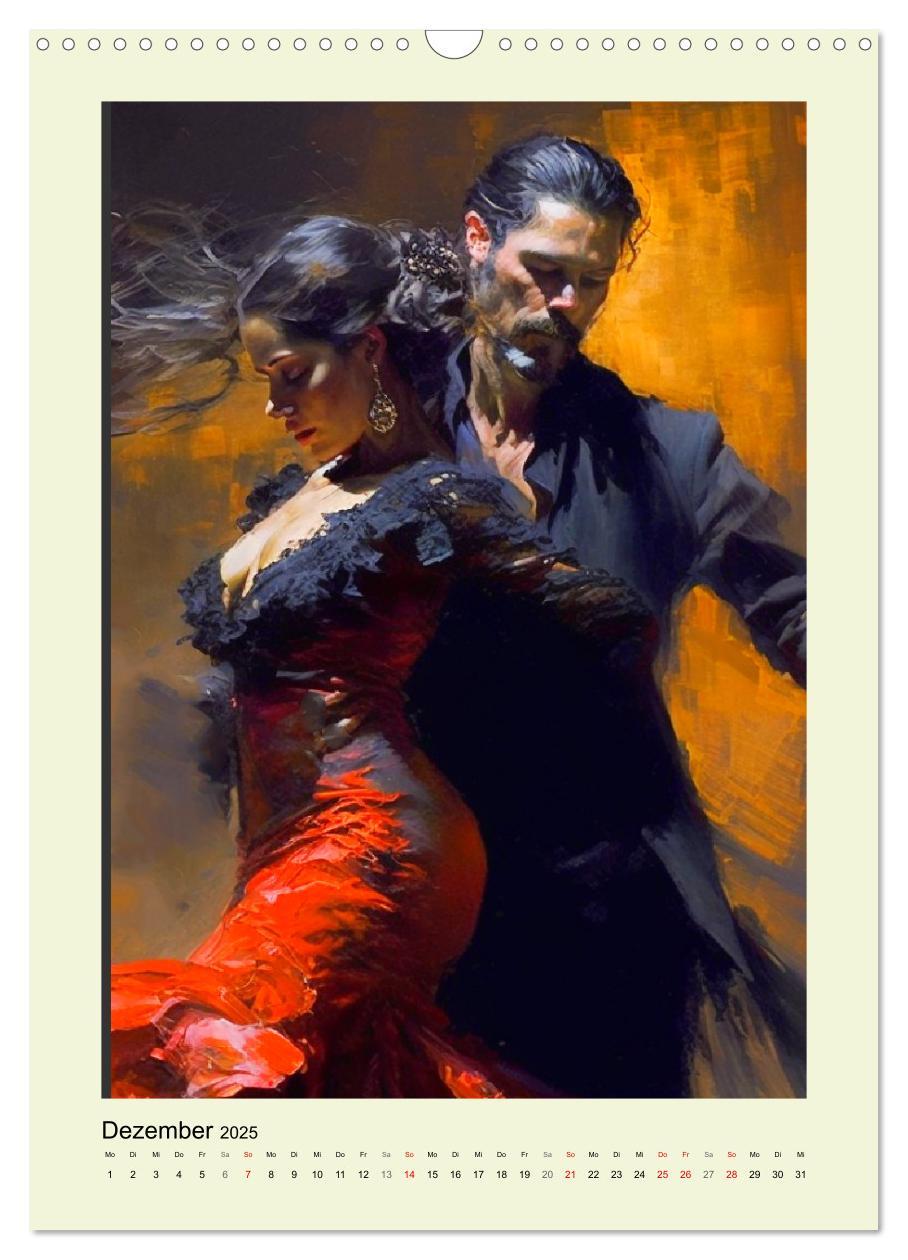 Bild: 9783435872268 | Flamenco. Anmutige Tänzerinnen. Illustrationen (Wandkalender 2025...