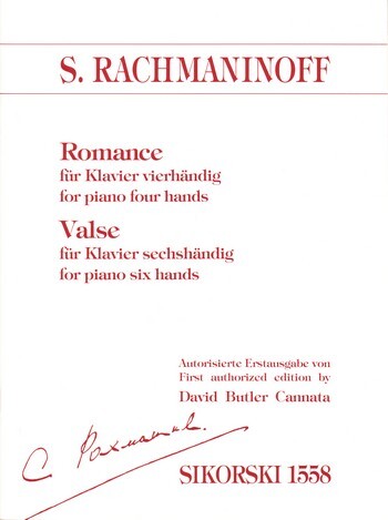 Cover: 9790003014456 | Romance / Valse | Sergei Rachmaninov | Buch | 2001 | Sikorski Edition