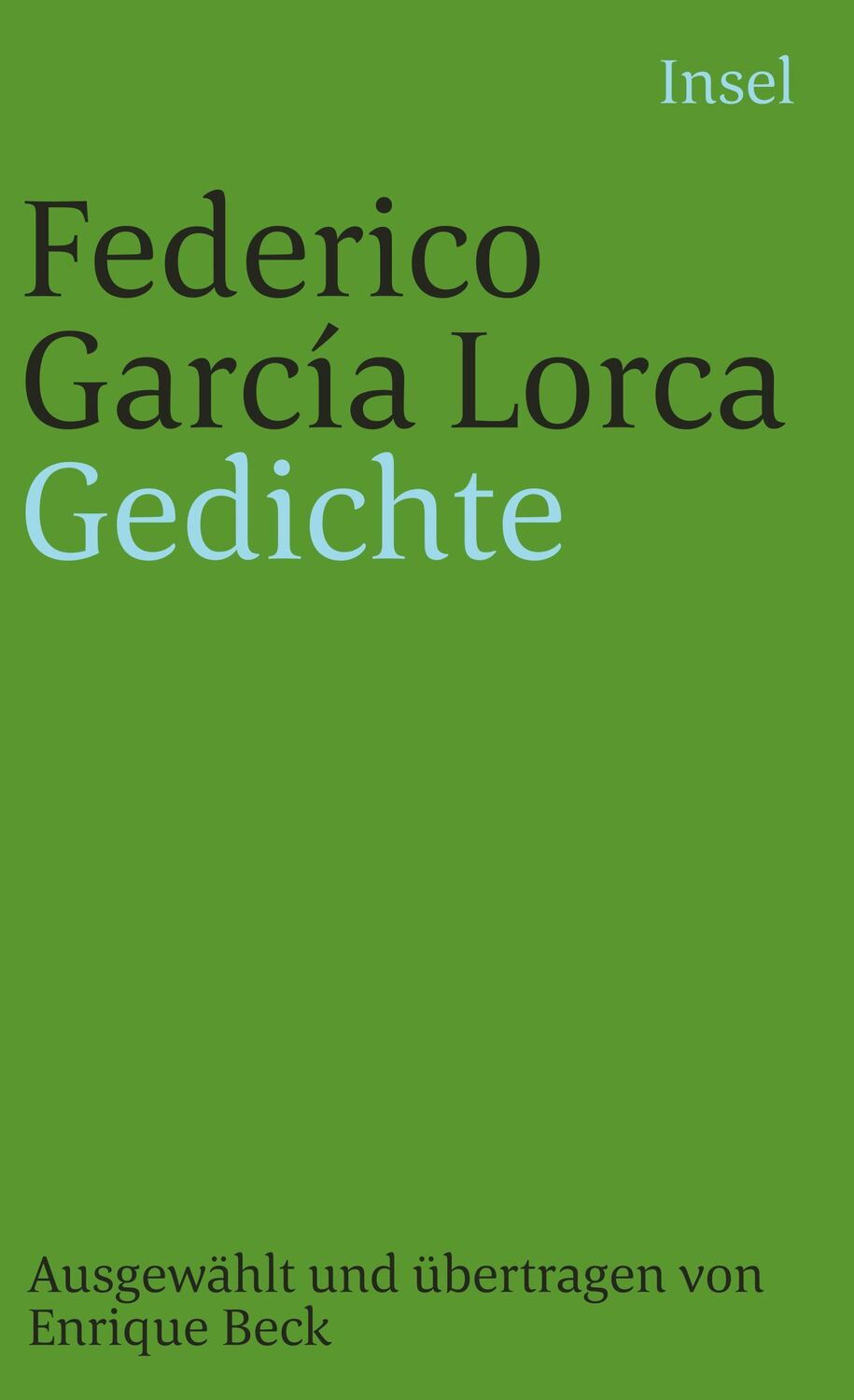 Cover: 9783458338987 | Gedichte | Federico García Lorca | Taschenbuch | 144 S. | Deutsch