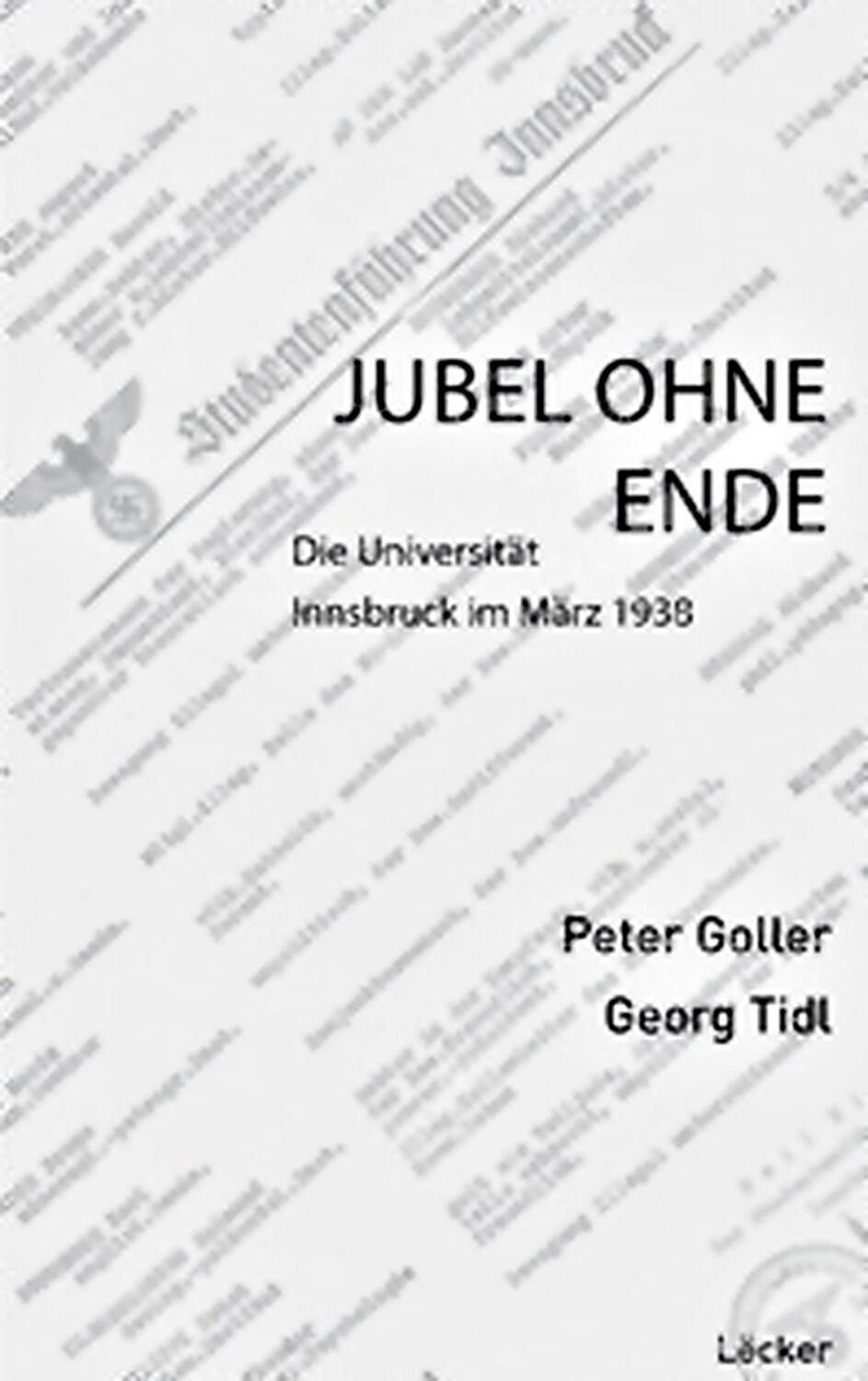 Cover: 9783854096160 | 'Jubel ohne Ende...!' | Peter/Tidl, Georg Goller | Taschenbuch | 2012