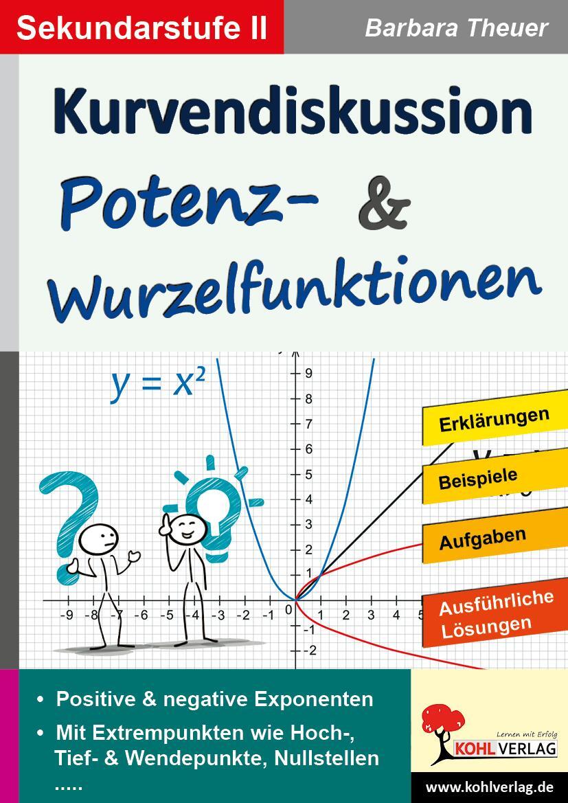 Cover: 9783956864537 | Kurvendiskussion / Potenz- &amp; Wurzelfunktionen | Barbara Theuer | 80 S.