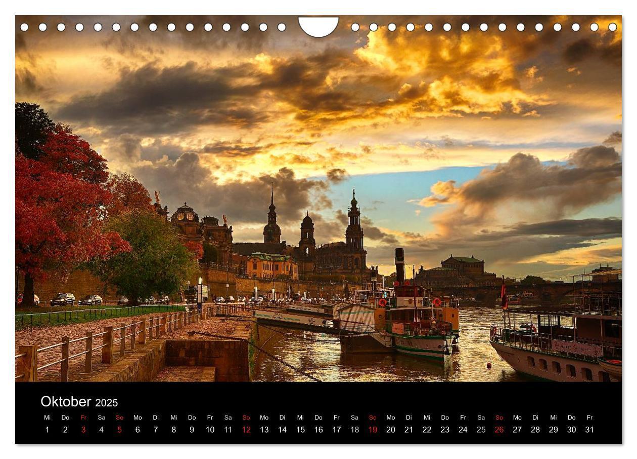 Bild: 9783435280827 | Dresden 2025 (Wandkalender 2025 DIN A4 quer), CALVENDO Monatskalender