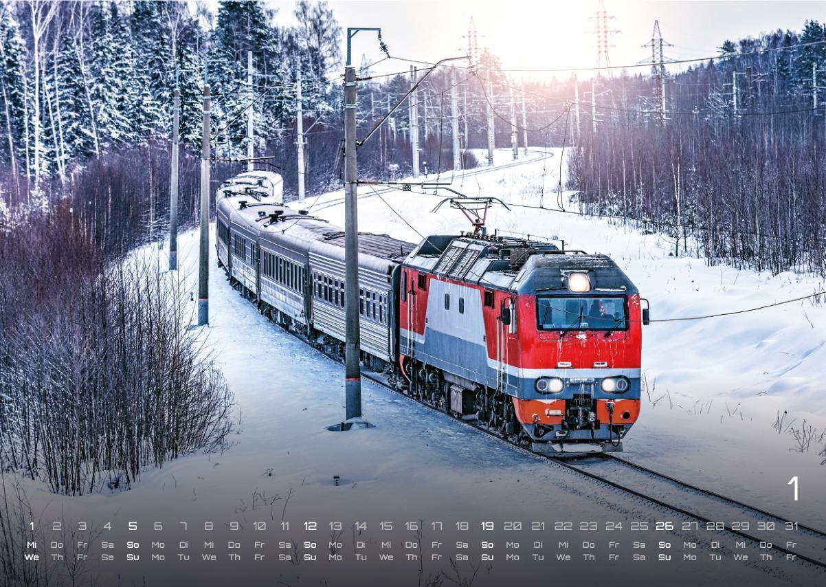 Bild: 9783986734503 | Eisenbahn - faszinierende Bahnwelt - 2025 - Kalender DIN A3 | Kalender