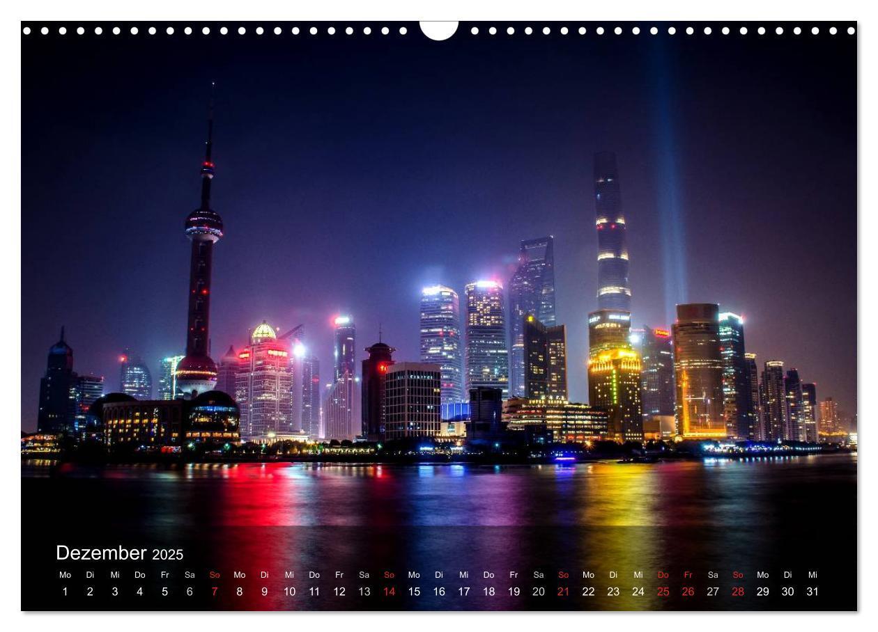 Bild: 9783435566969 | Shanghai - faszinierende Facetten (Wandkalender 2025 DIN A3 quer),...