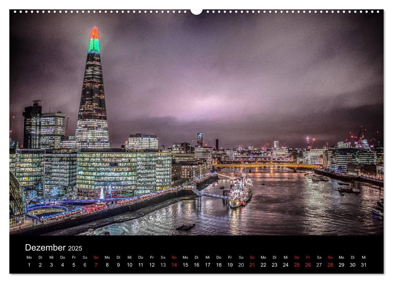 Bild: 9783435479191 | London an der Themse (hochwertiger Premium Wandkalender 2025 DIN A2...