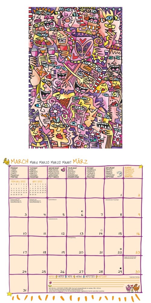 Bild: 4002725994073 | N NEUMANNVERLAGE - James Rizzi 2025 Broschürenkalender, 30x30cm,...