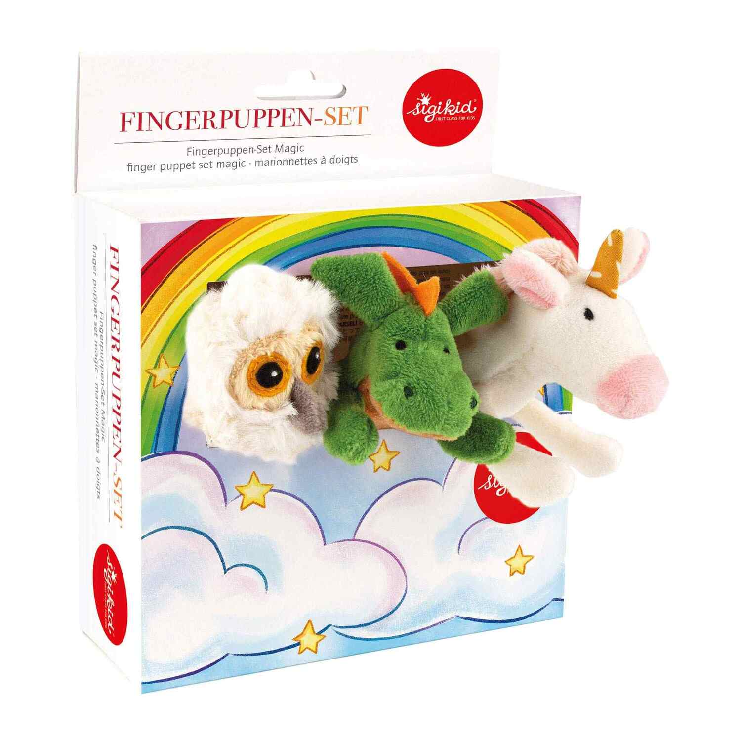 Cover: 4001190433681 | sigikid 43368 - Fingerpuppenset Fantasie, 3-teilig...