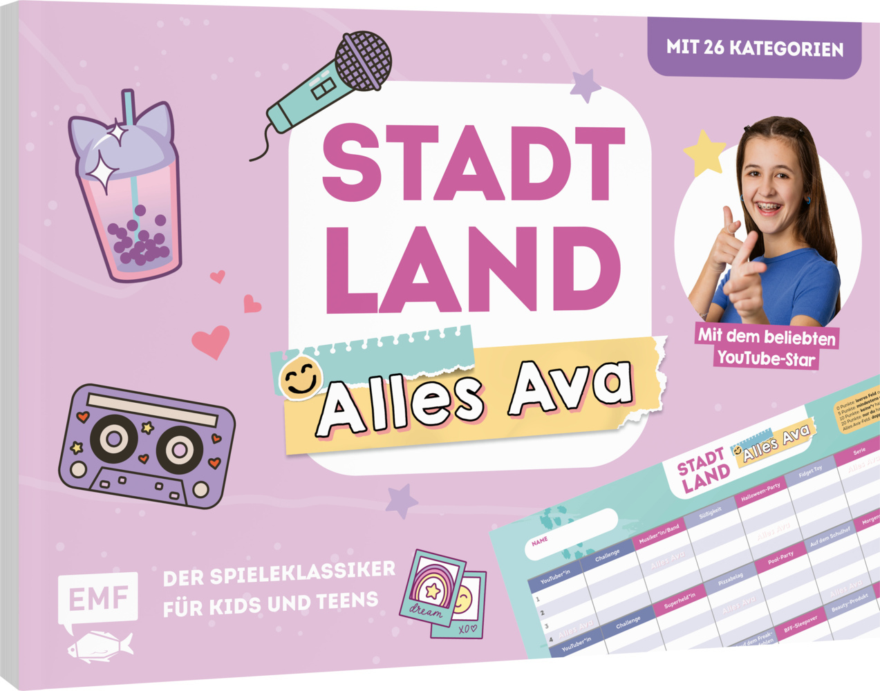 Cover: 4260478341982 | Stadt, Land, Alles Ava - Der Spieleklassiker für Kids und Teens | Ava