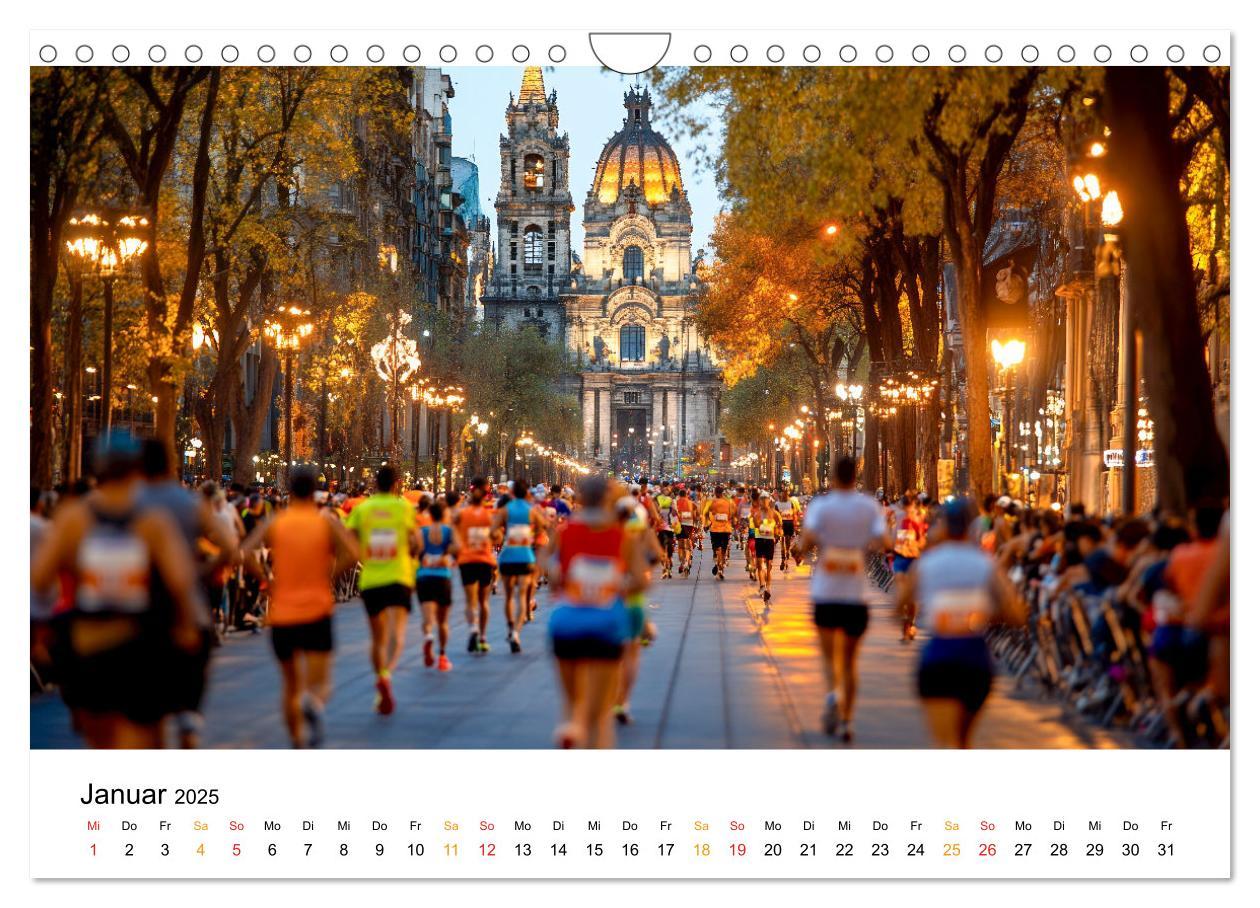 Bild: 9783457233542 | Marathon Power (Wandkalender 2025 DIN A4 quer), CALVENDO...