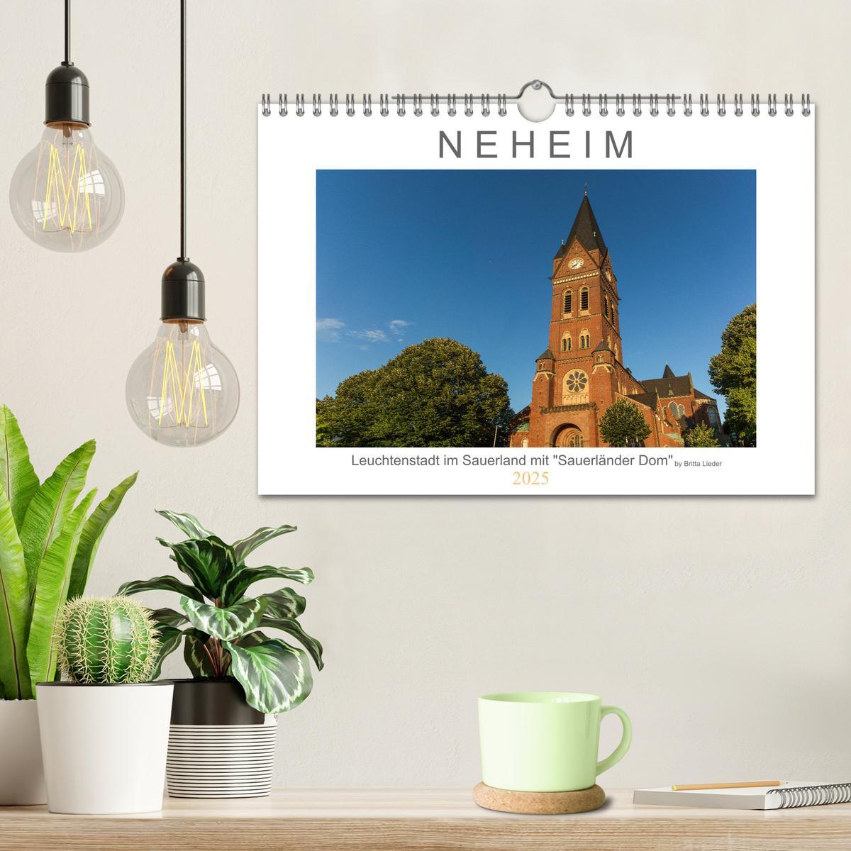 Bild: 9783435046300 | Neheim Leuchtenstadt mit "Sauerländer Dom" (Wandkalender 2025 DIN...