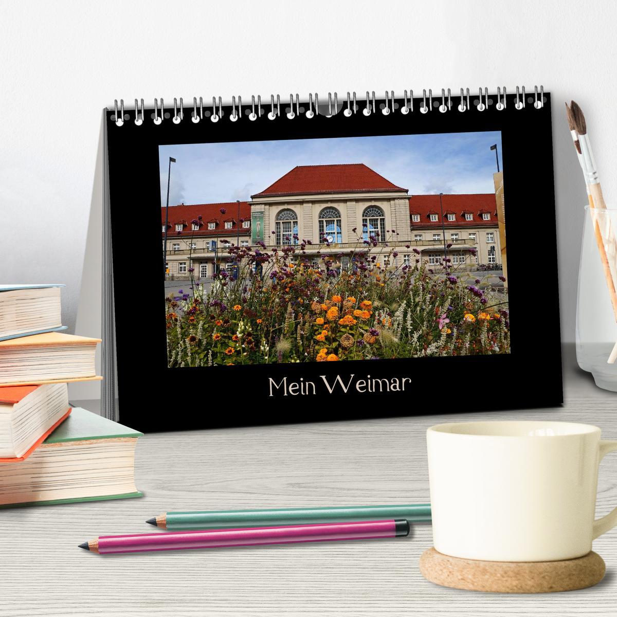 Bild: 9783435833382 | Weimar (Tischkalender 2025 DIN A5 quer), CALVENDO Monatskalender