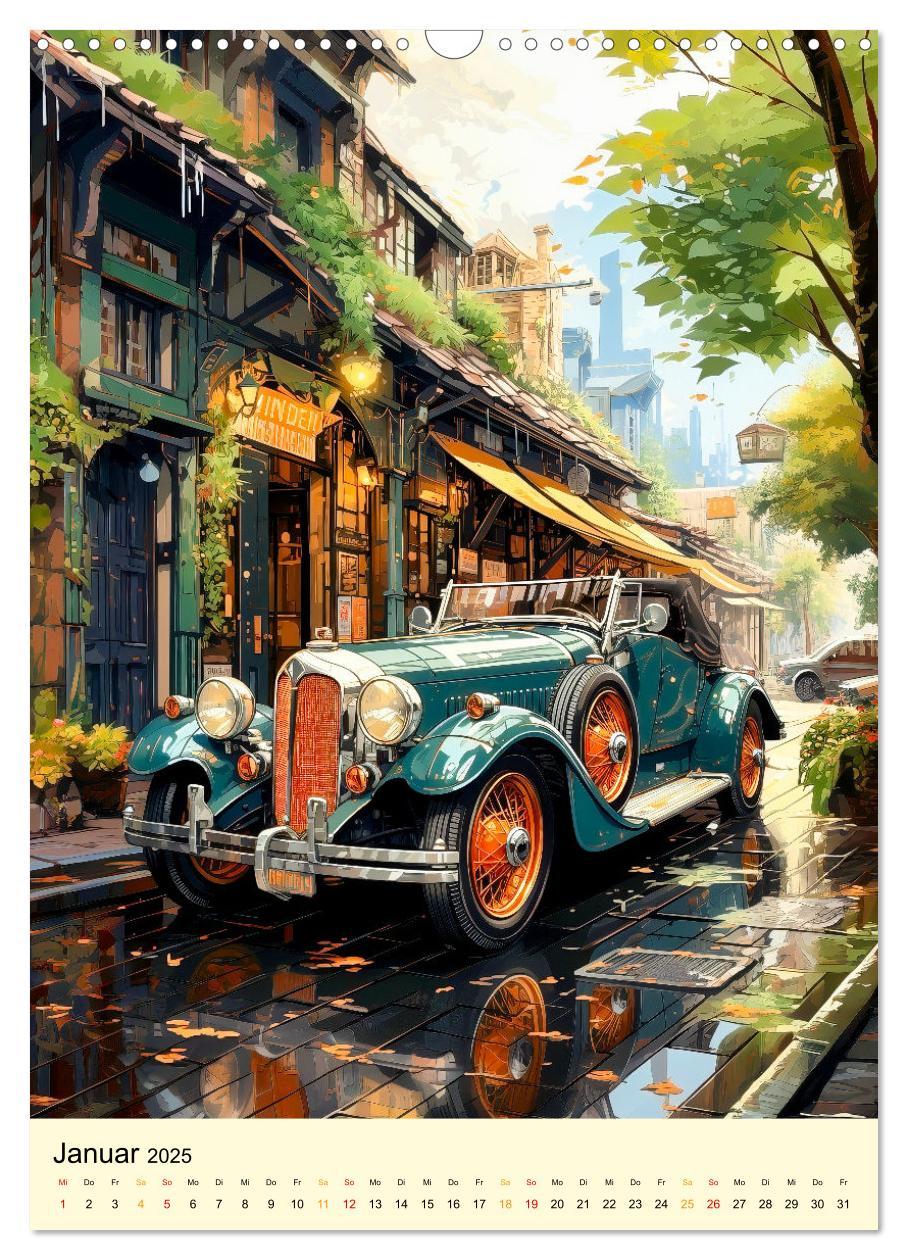 Bild: 9783435849338 | Nostalgic Cars der Traum (Wandkalender 2025 DIN A3 hoch), CALVENDO...