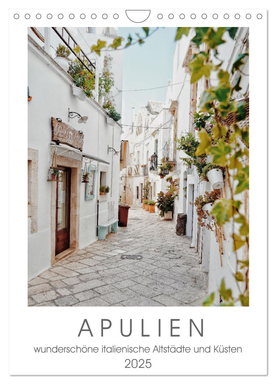 Cover: 9783435912490 | Apulien (Wandkalender 2025 DIN A4 hoch), CALVENDO Monatskalender