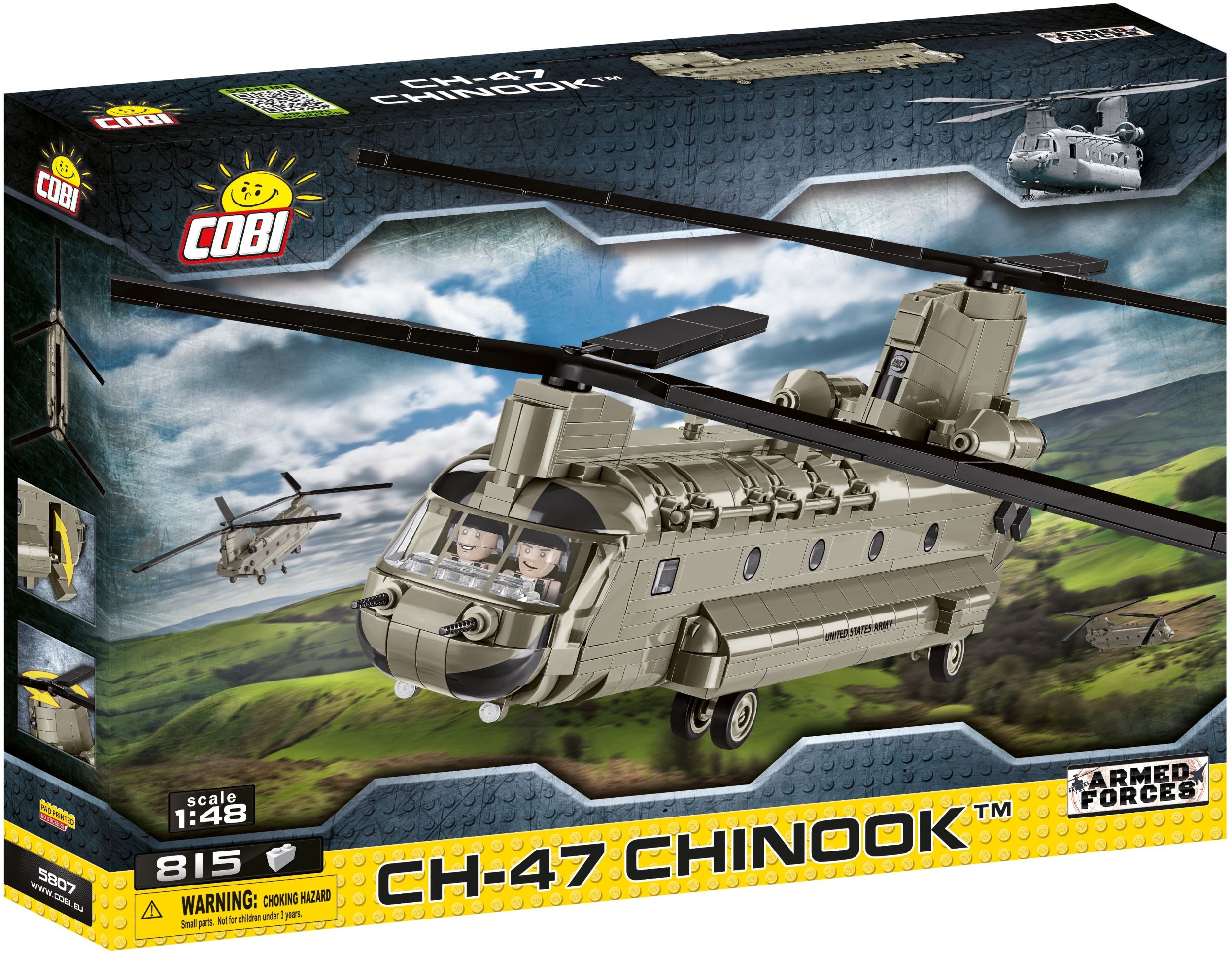 Cover: 5902251058074 | COBI 5807 - HELI Ch-47 Chinook Hubschrauber, 815 Klemmbausteine | 2021