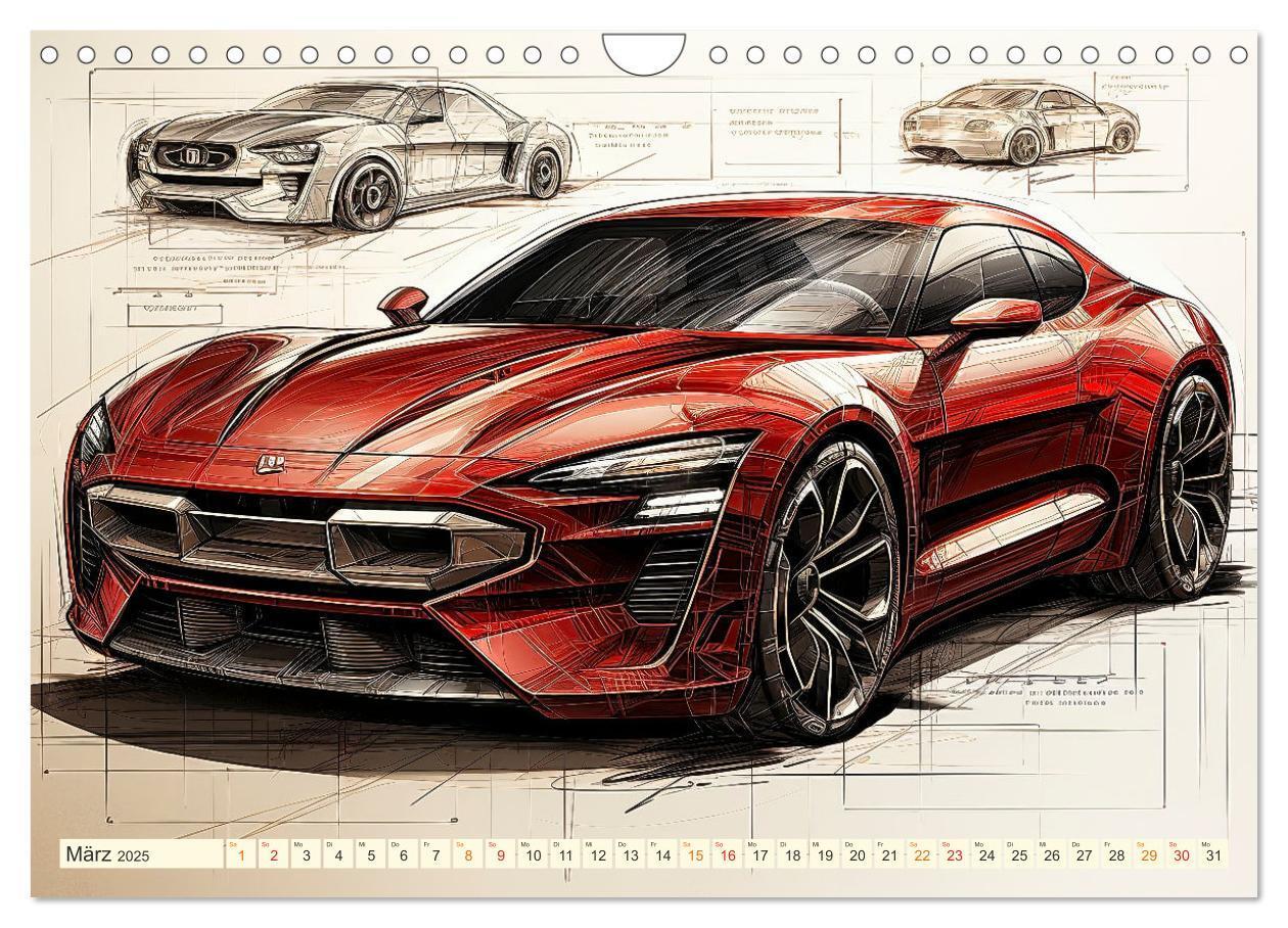 Bild: 9783383852657 | Blickpunkt Auto Design Zukunft (Wandkalender 2025 DIN A4 quer),...