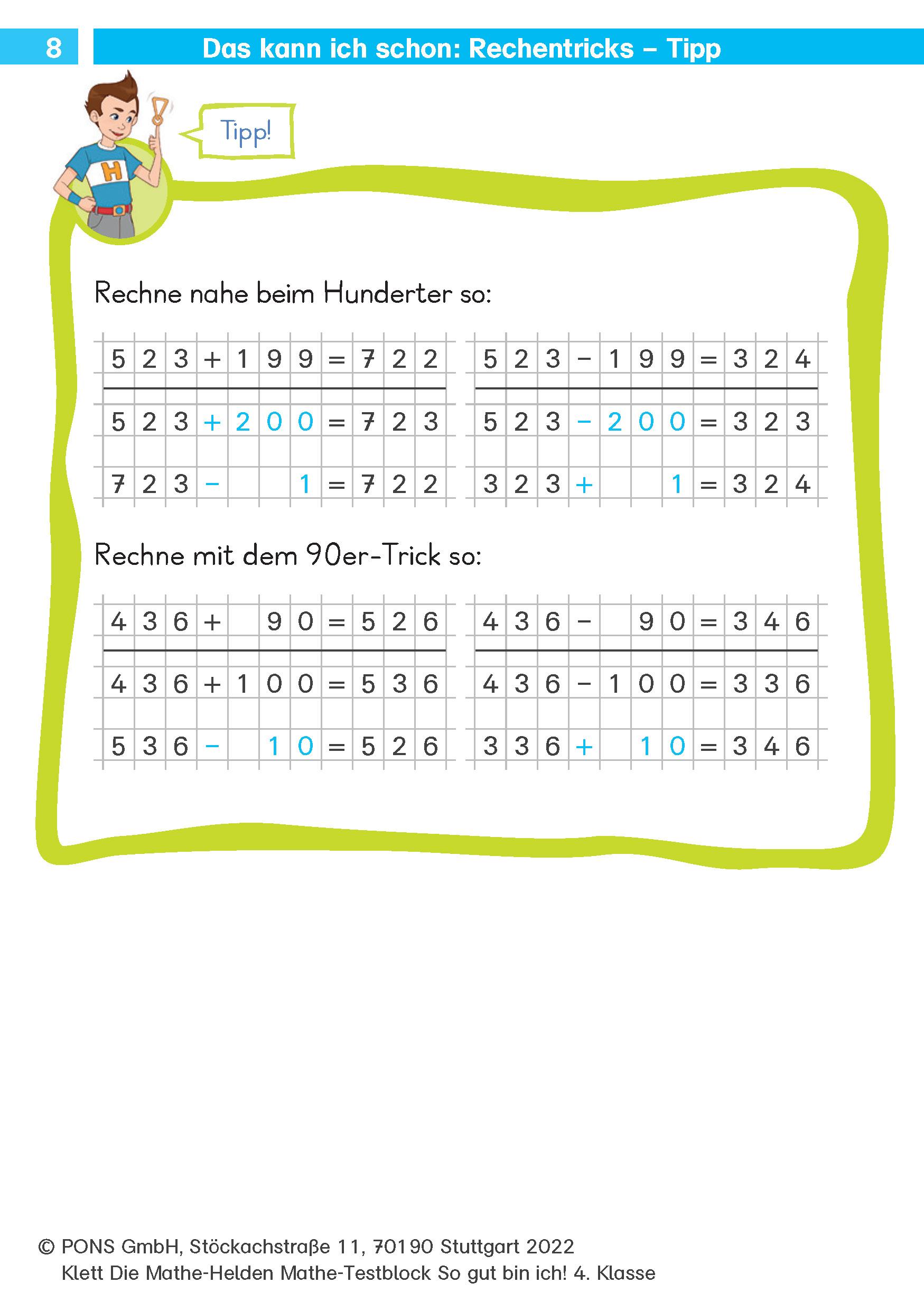 Bild: 9783129496954 | Klett Die Mathe-Helden: Mathe-Testblock So gut bin ich! 4. Klasse