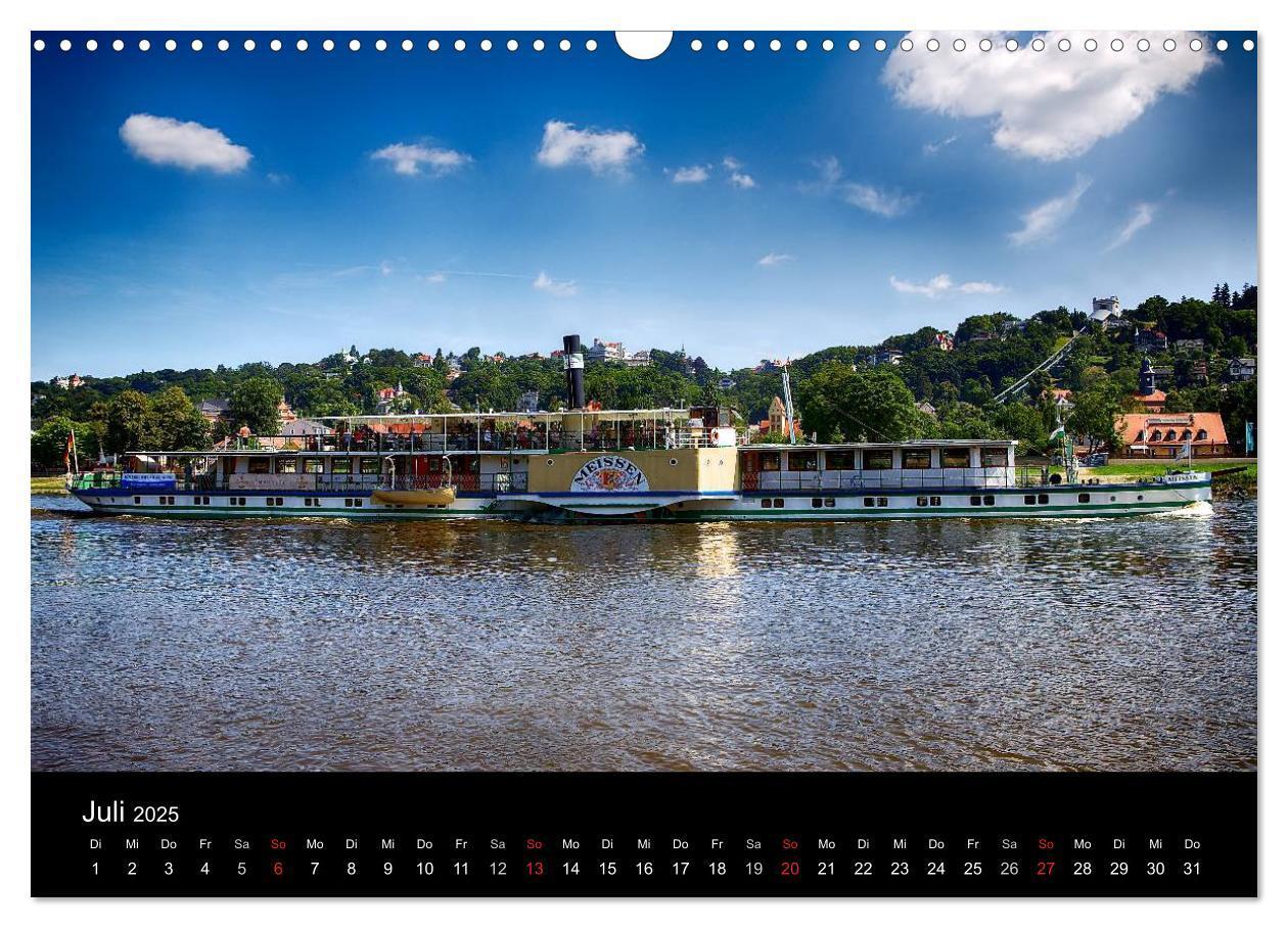 Bild: 9783435610105 | Schaufelraddampfer (Wandkalender 2025 DIN A3 quer), CALVENDO...