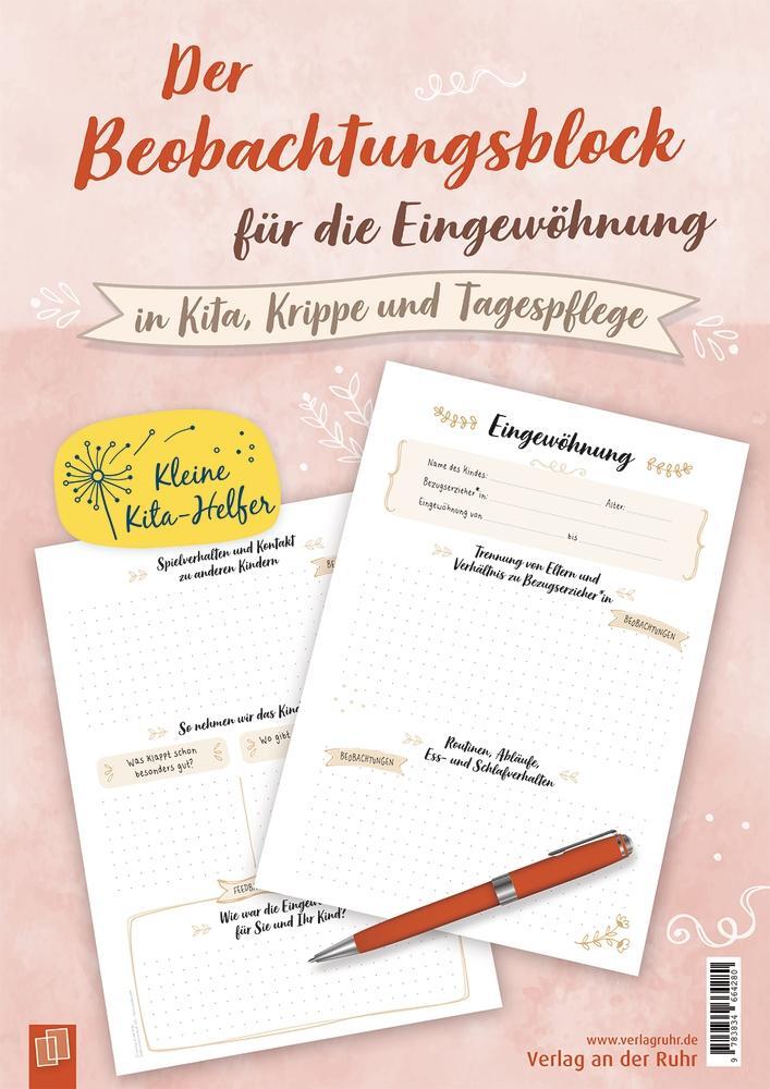 Cover: 9783834664280 | Beobachtungsblock für die Eingewöhnung | Taschenbuch | 50 S. | Deutsch