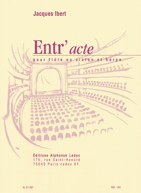 Cover: 9790046213977 | Entr'acte | Jacques Ibert | Buch | Alphonse Leduc | EAN 9790046213977