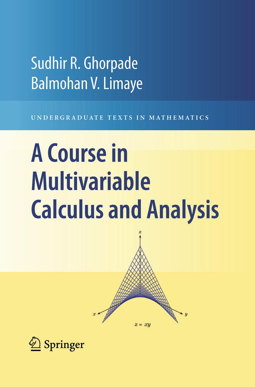 Cover: 9781441916204 | A Course in Multivariable Calculus and Analysis | Limaye (u. a.) | xii