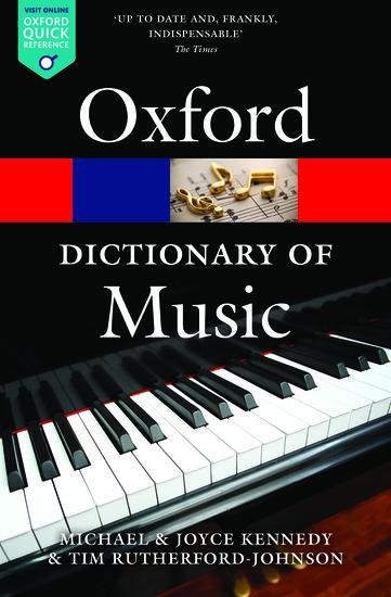 Cover: 9780199578542 | The Oxford Dictionary of Music | Tim Rutherford-Johnson (u. a.) | Buch